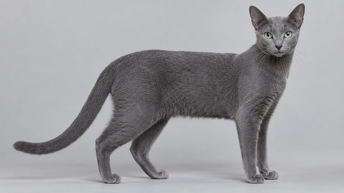 Mavi Rus Kedisi kedi — koyu mavi-gri
